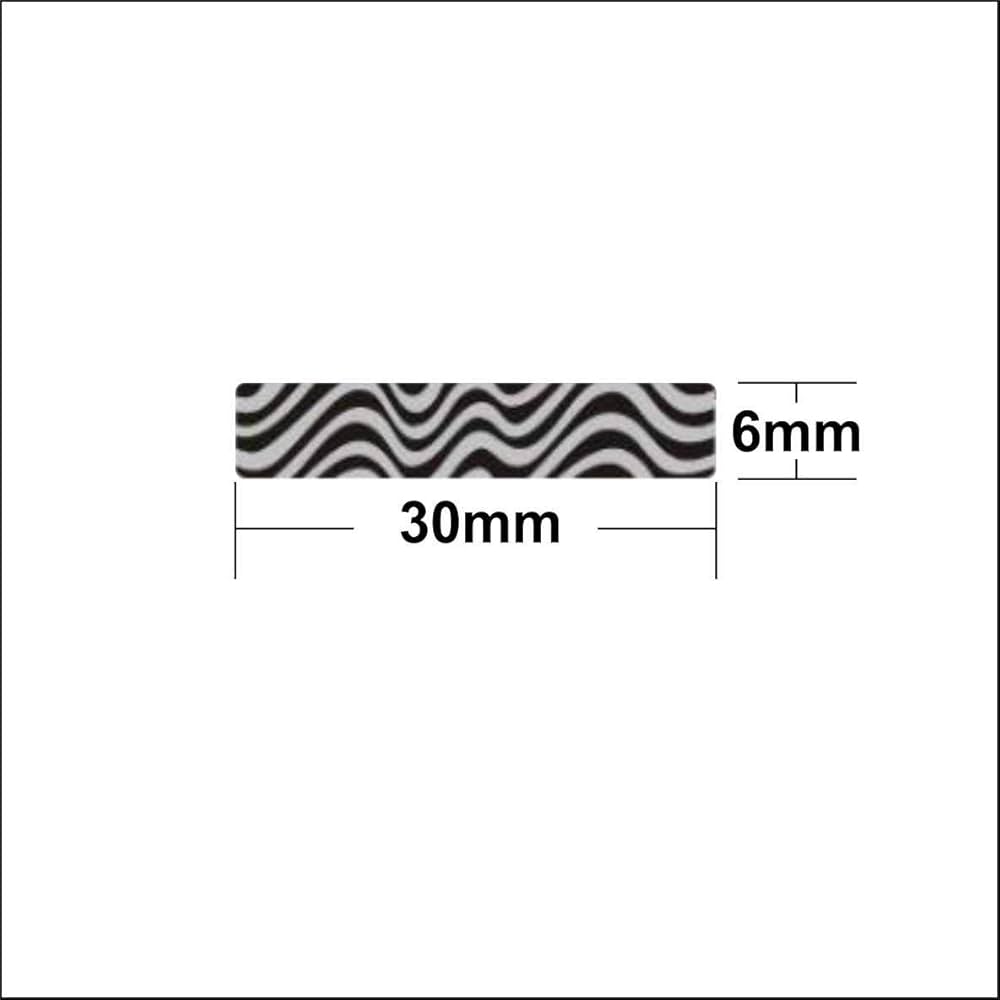 Pinnacle Scratch Off Label and Sticker Zebra Type (30 mm x 6